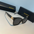 Balenciaga Folding Square Black Lens Sunglasses for Men & Women - 432534