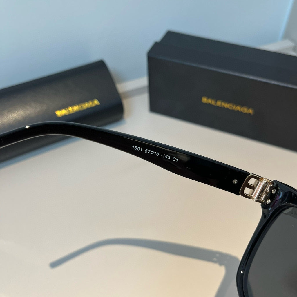 Balenciaga Folding Square Black Lens Sunglasses for Men & Women - 998340 - detail image 9