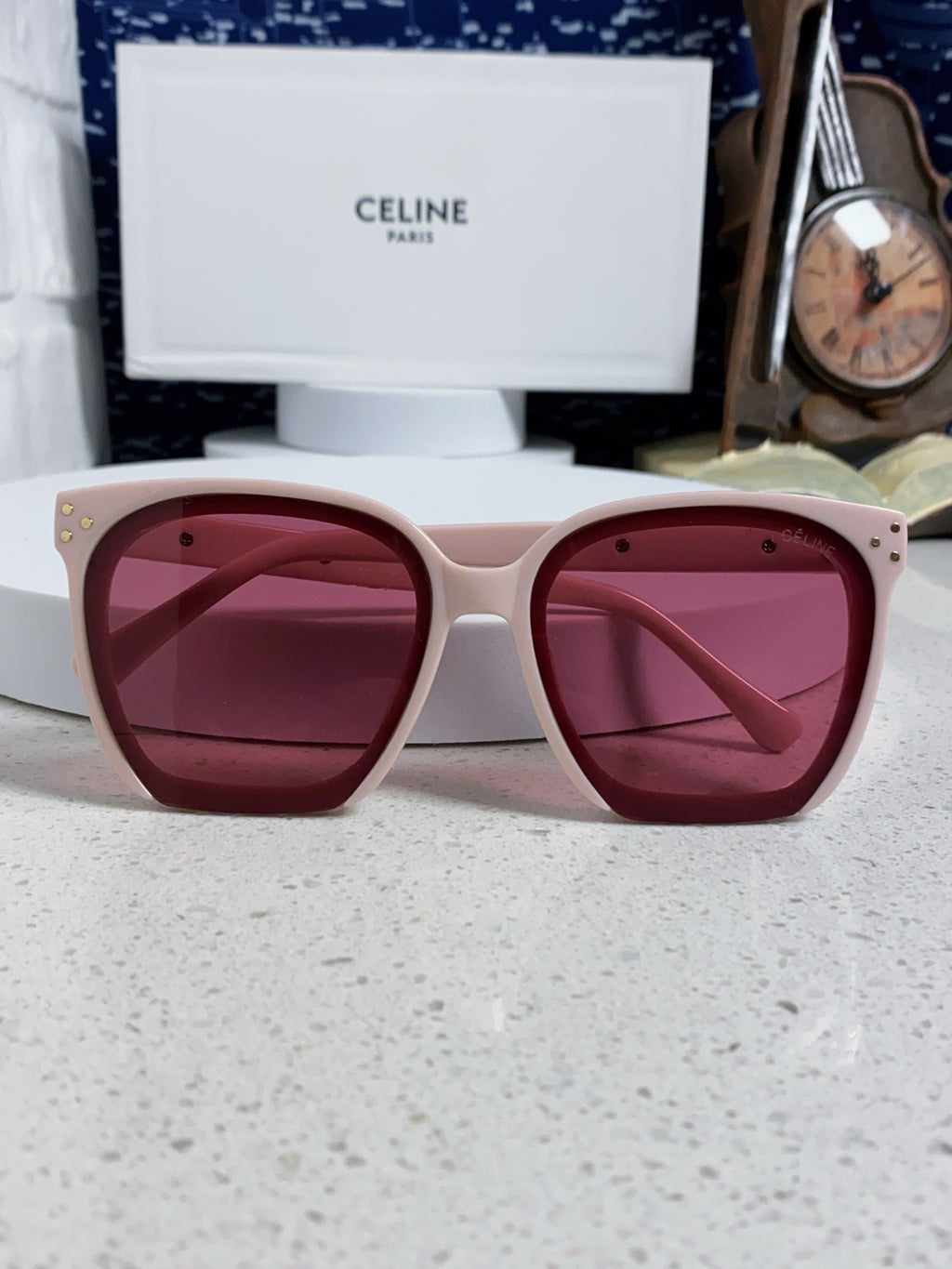 Celine Square Red Lens Sunglasses for Men & Women - 934642 - detail image 9