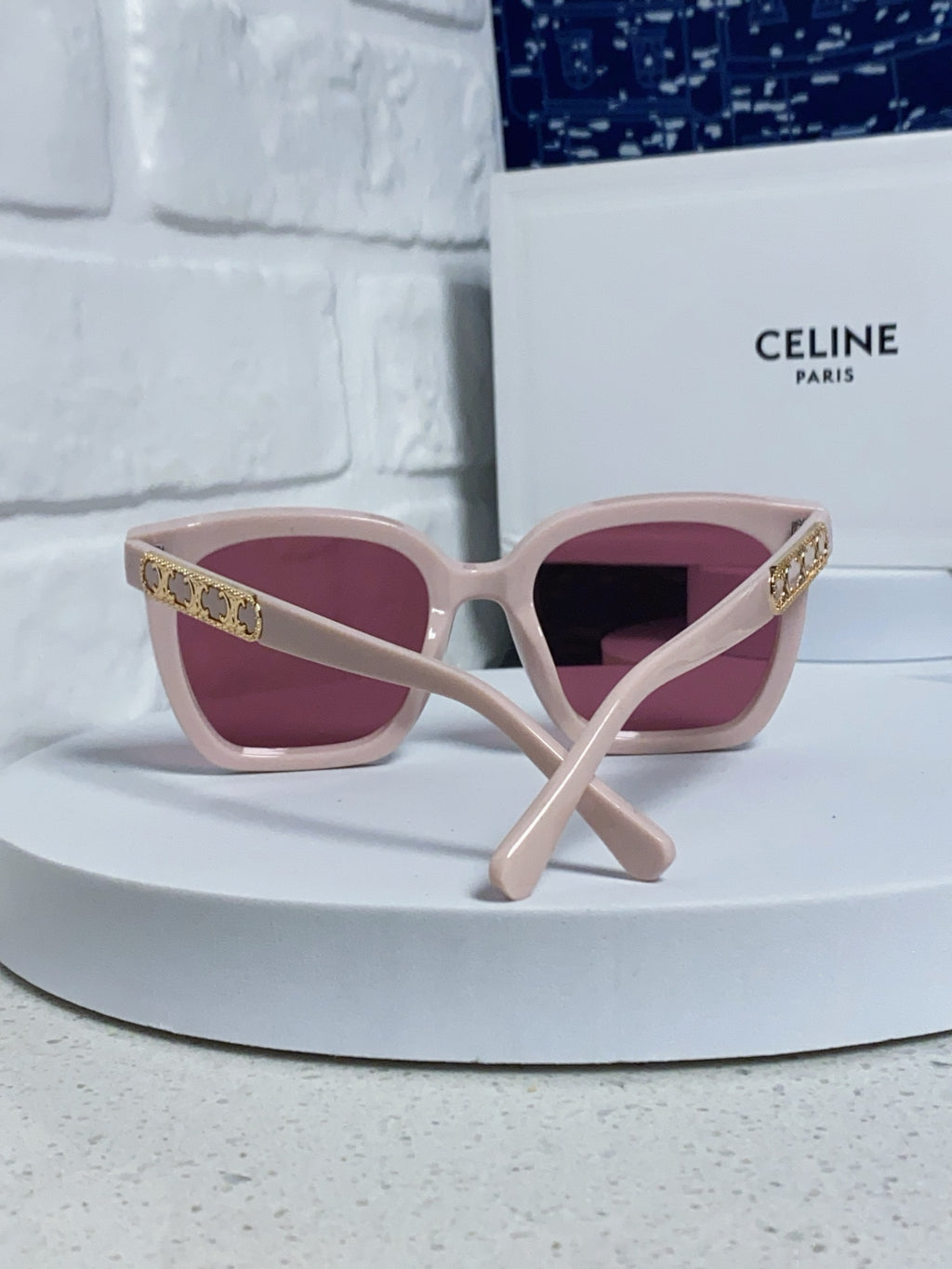 Celine Square Red Lens Sunglasses for Men & Women - 372019 - detail image 3