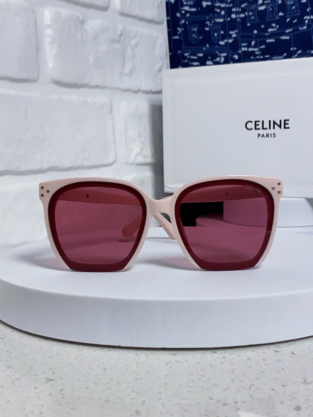 Celine Square Red Lens Sunglasses for Men & Women - 934642 - detail image 2