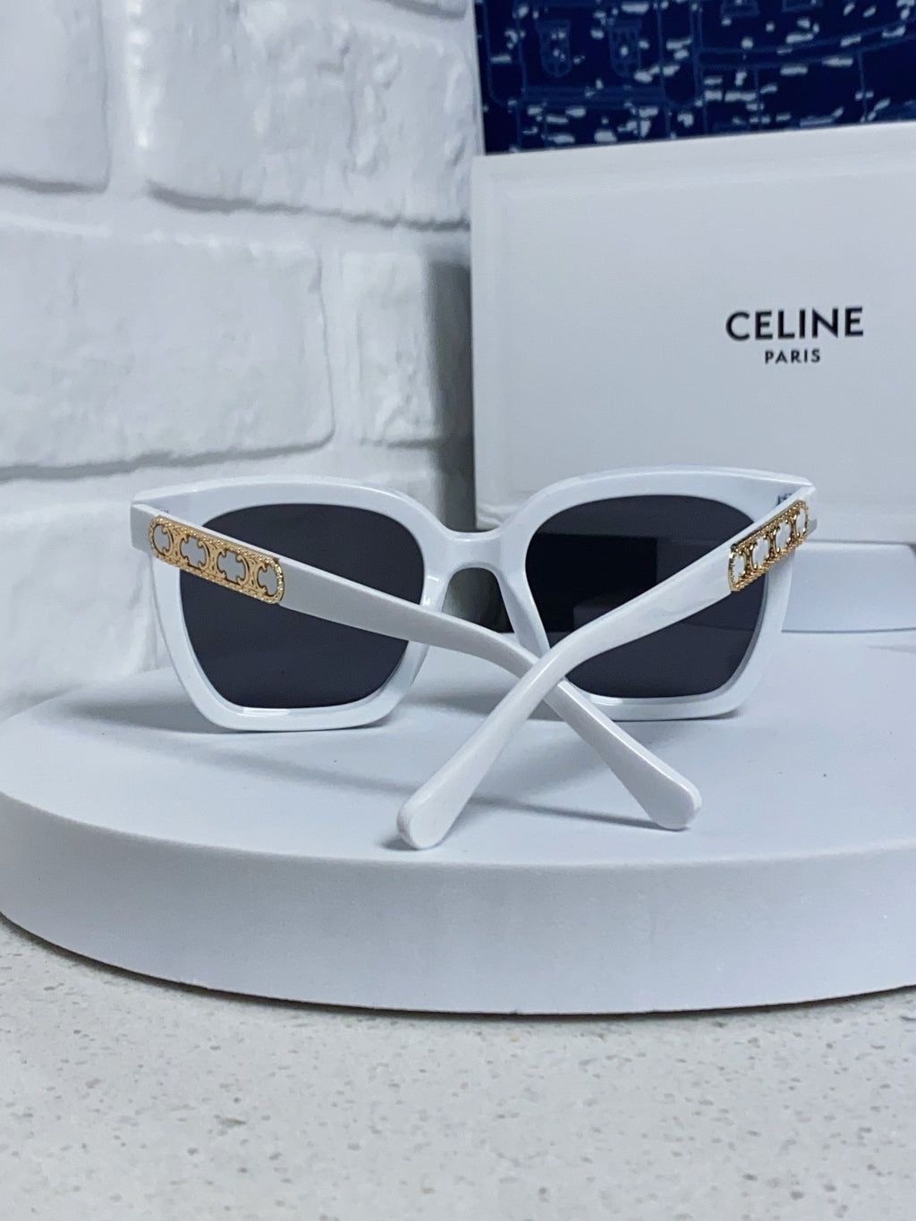 Celine Square Black Lens Sunglasses for Men & Women - 372021 - detail image 3