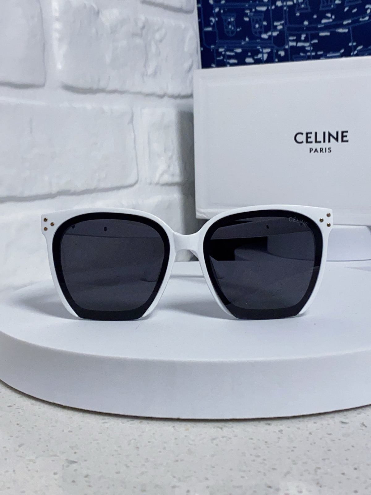 Celine Square Black Lens Sunglasses for Men & Women - 372021 - detail image 2