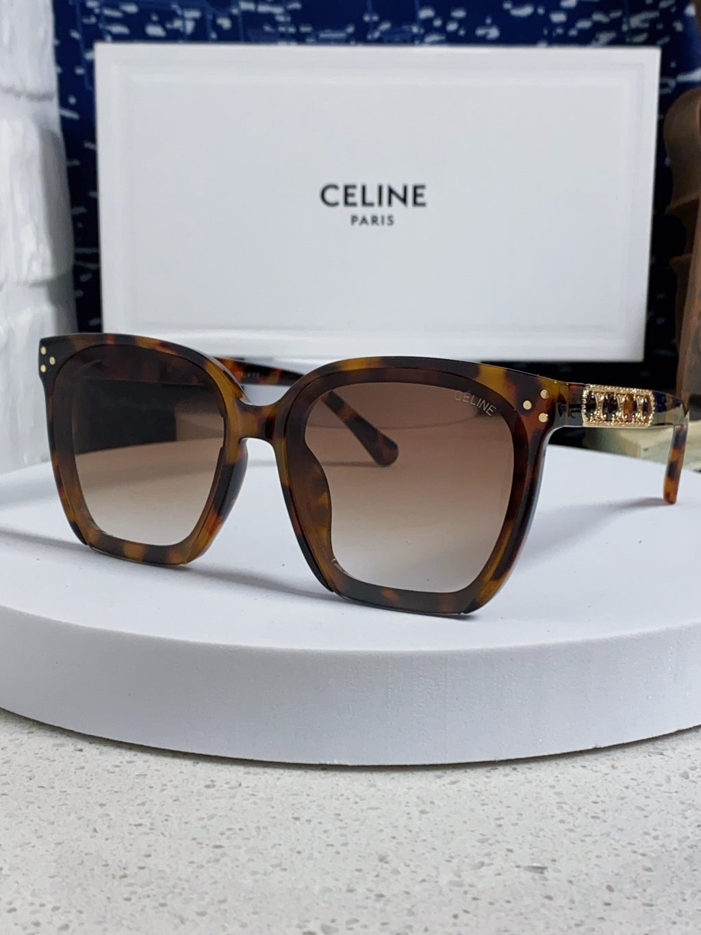 Celine Square Brown Lens Sunglasses for Men & Women - 934645