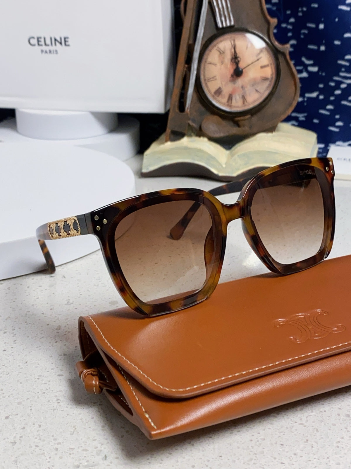 Celine Square Brown Lens Sunglasses for Men & Women - 934645 - detail image 10