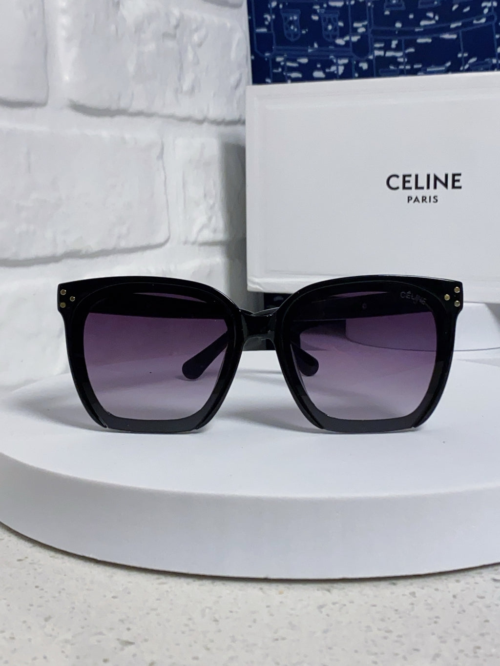 Celine Square Purple Lens Sunglasses for Men & Women - 372023 - detail image 2