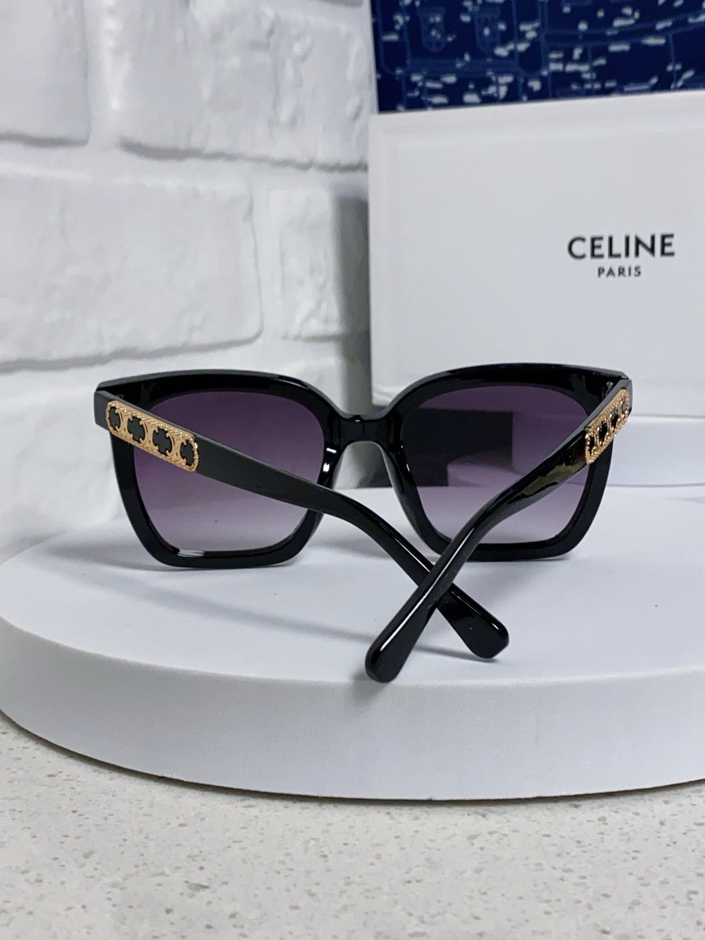 Celine Square Purple Lens Sunglasses for Men & Women - 372023 - detail image 3