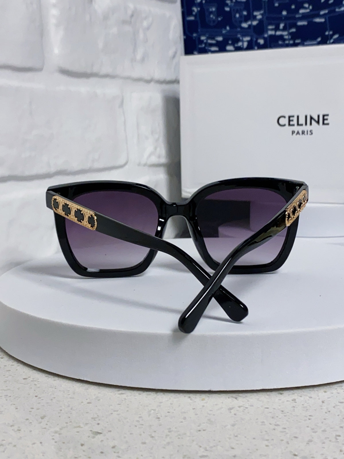 Celine Square Purple Lens Sunglasses for Men & Women - 372023 - detail image 3