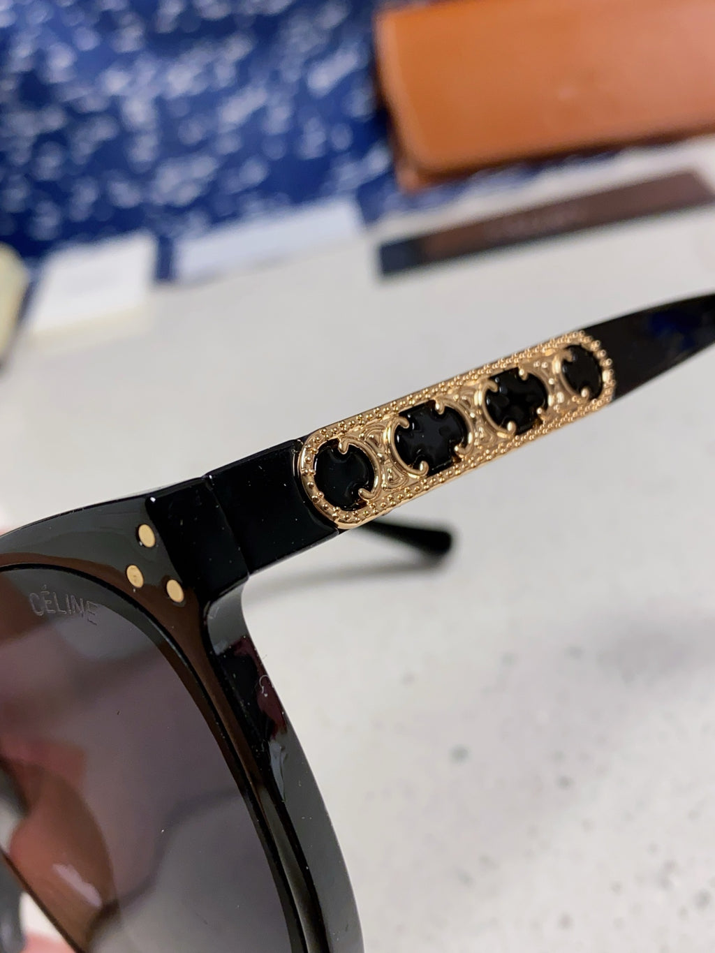 Celine Square Black Lens Sunglasses for Men & Women - 934647 - detail image 7