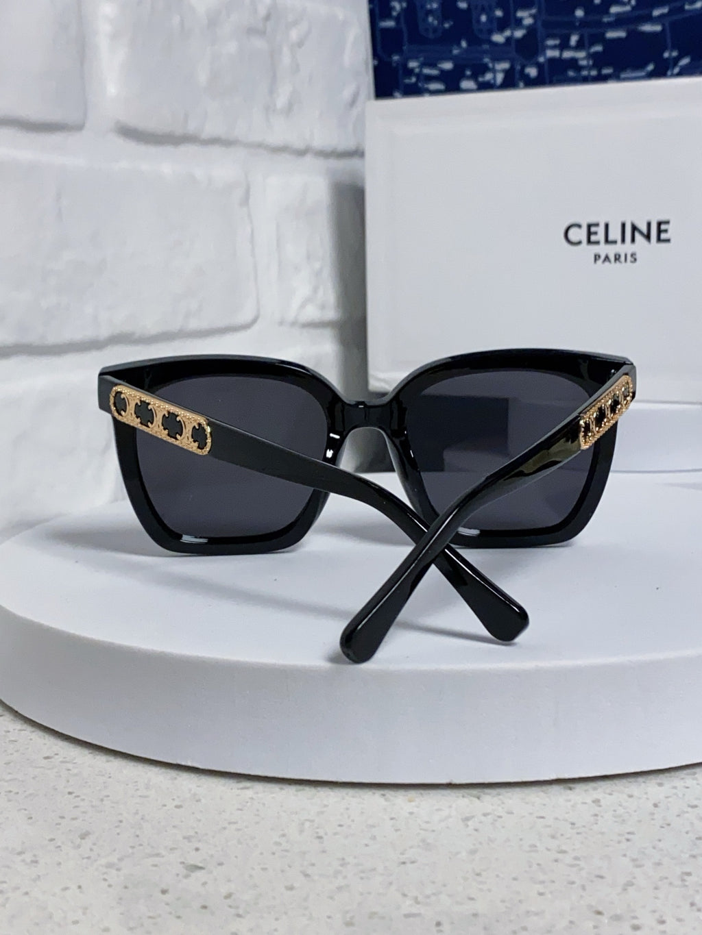 Celine Square Black Lens Sunglasses for Men & Women - 934647 - detail image 3