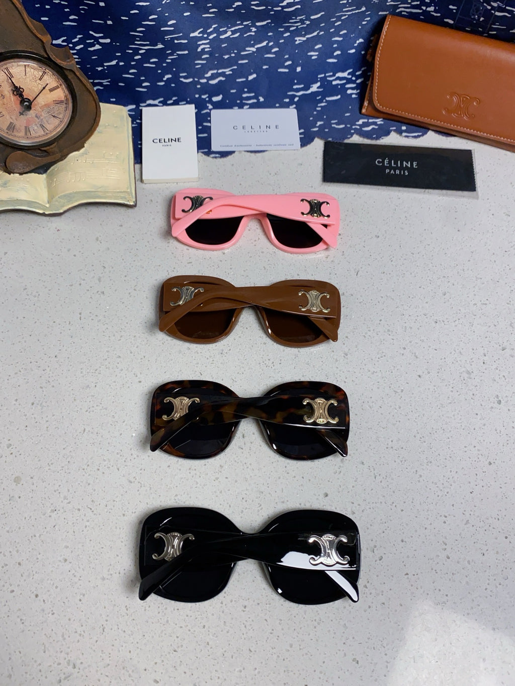 Celine Oversized Black Lens Sunglasses for Men & Women - 372017 - detail image 10