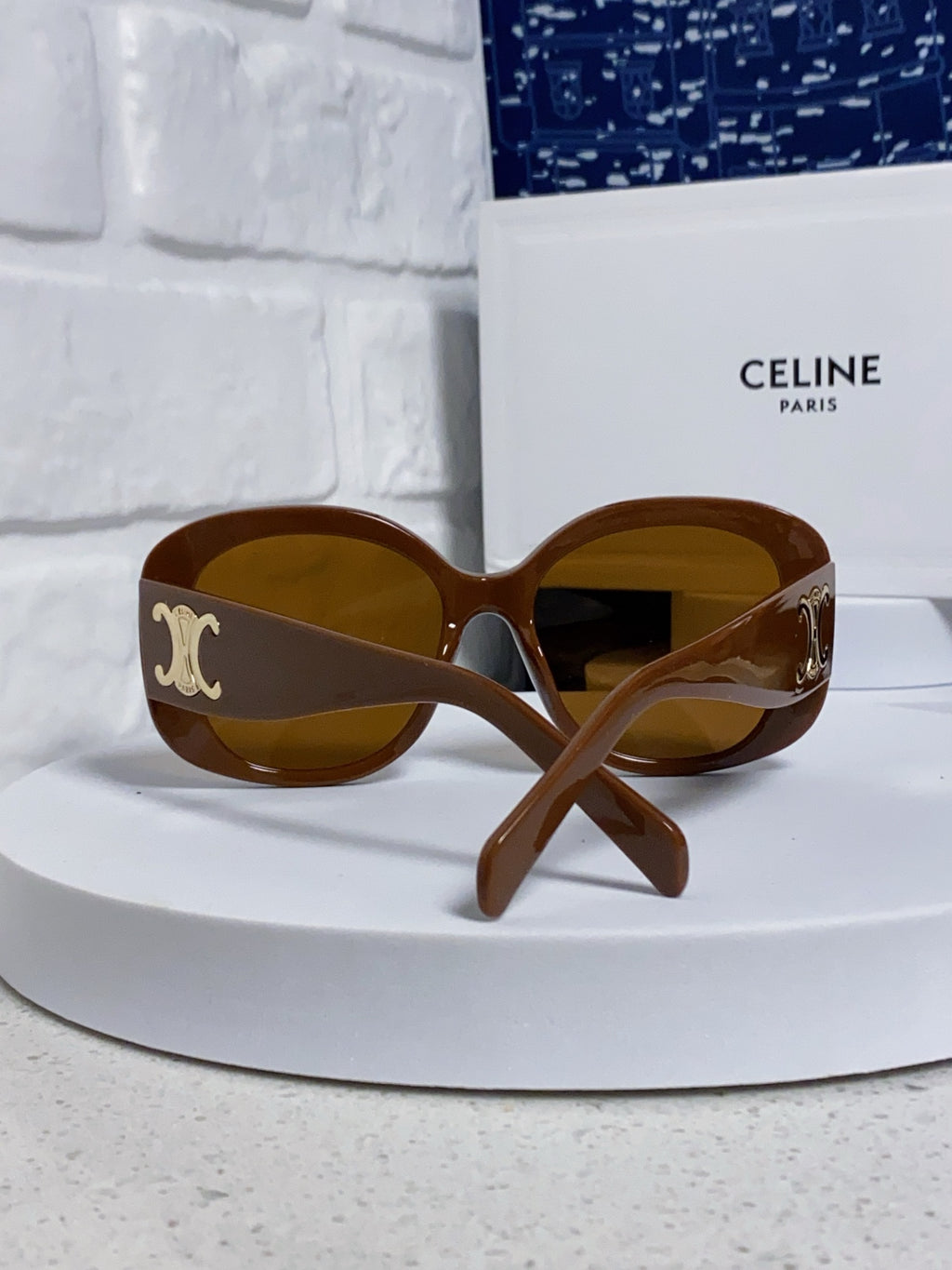 Celine Oversized Brown Lens Sunglasses for Men & Women - 934649 - detail image 2