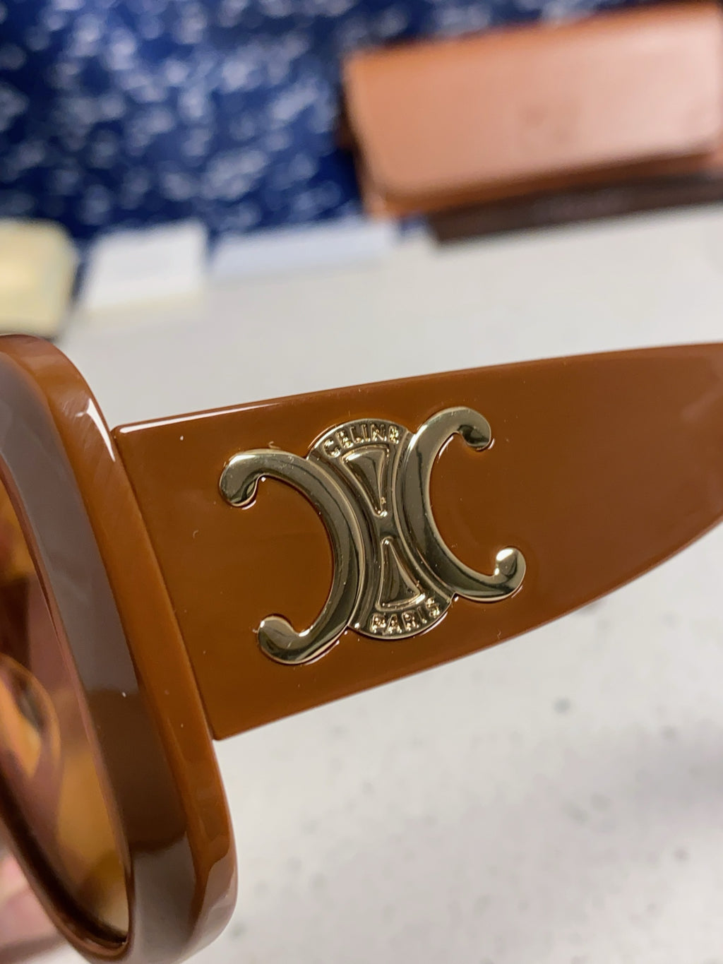 Celine Oversized Brown Lens Sunglasses for Men & Women - 372015 - detail image 6