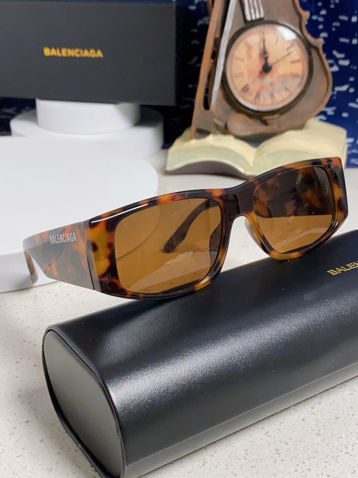 Balenciaga Square Black Lens Sunglasses for Men & Women - 935203 - detail image 9