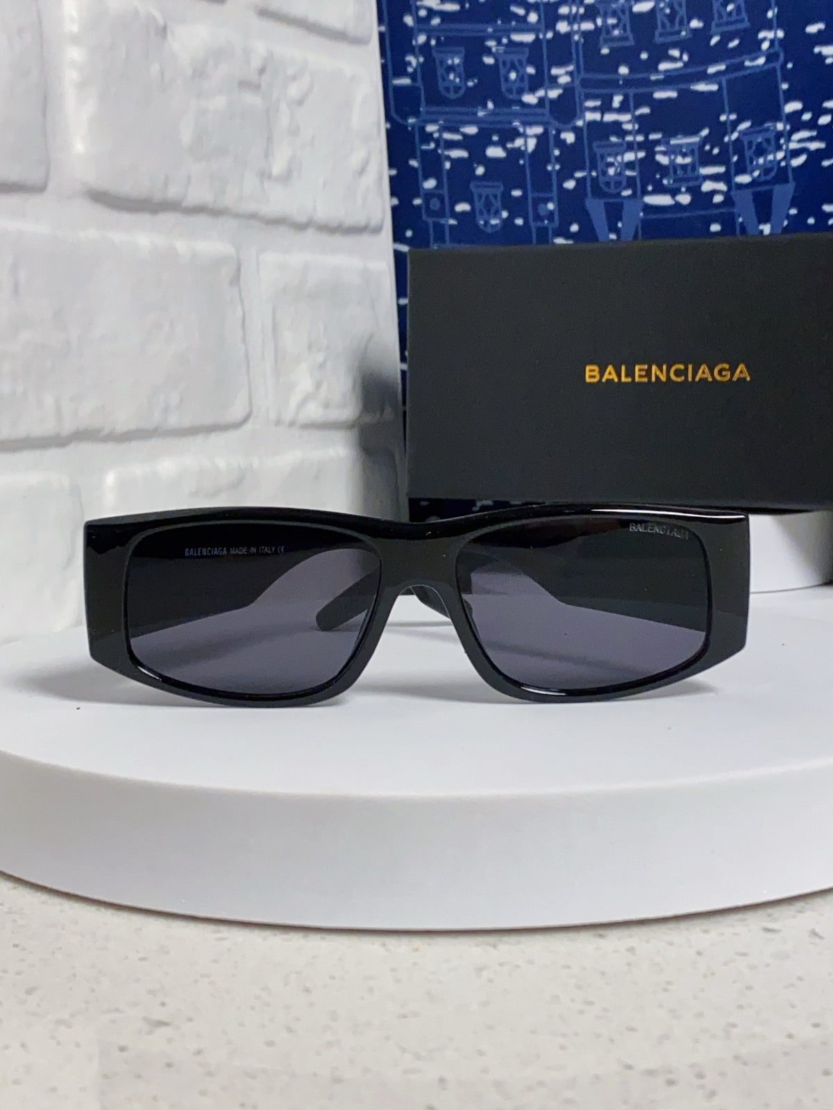 Balenciaga Square Black Lens Sunglasses for Men & Women - 935204