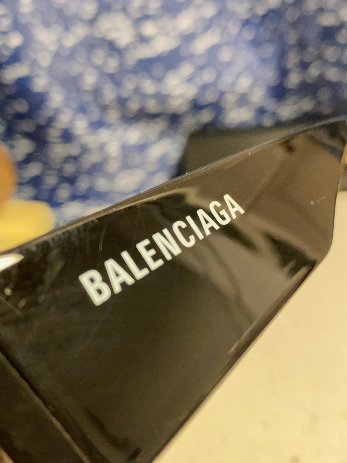 Balenciaga Square Blue Lens Sunglasses for Men & Women - 372346 - detail image 7