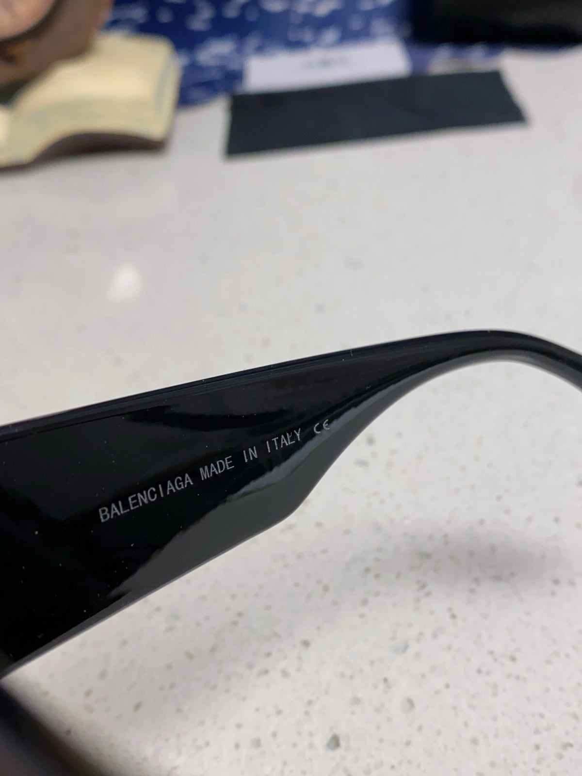 Balenciaga Square Blue Lens Sunglasses for Men & Women - 935205 - detail image 8