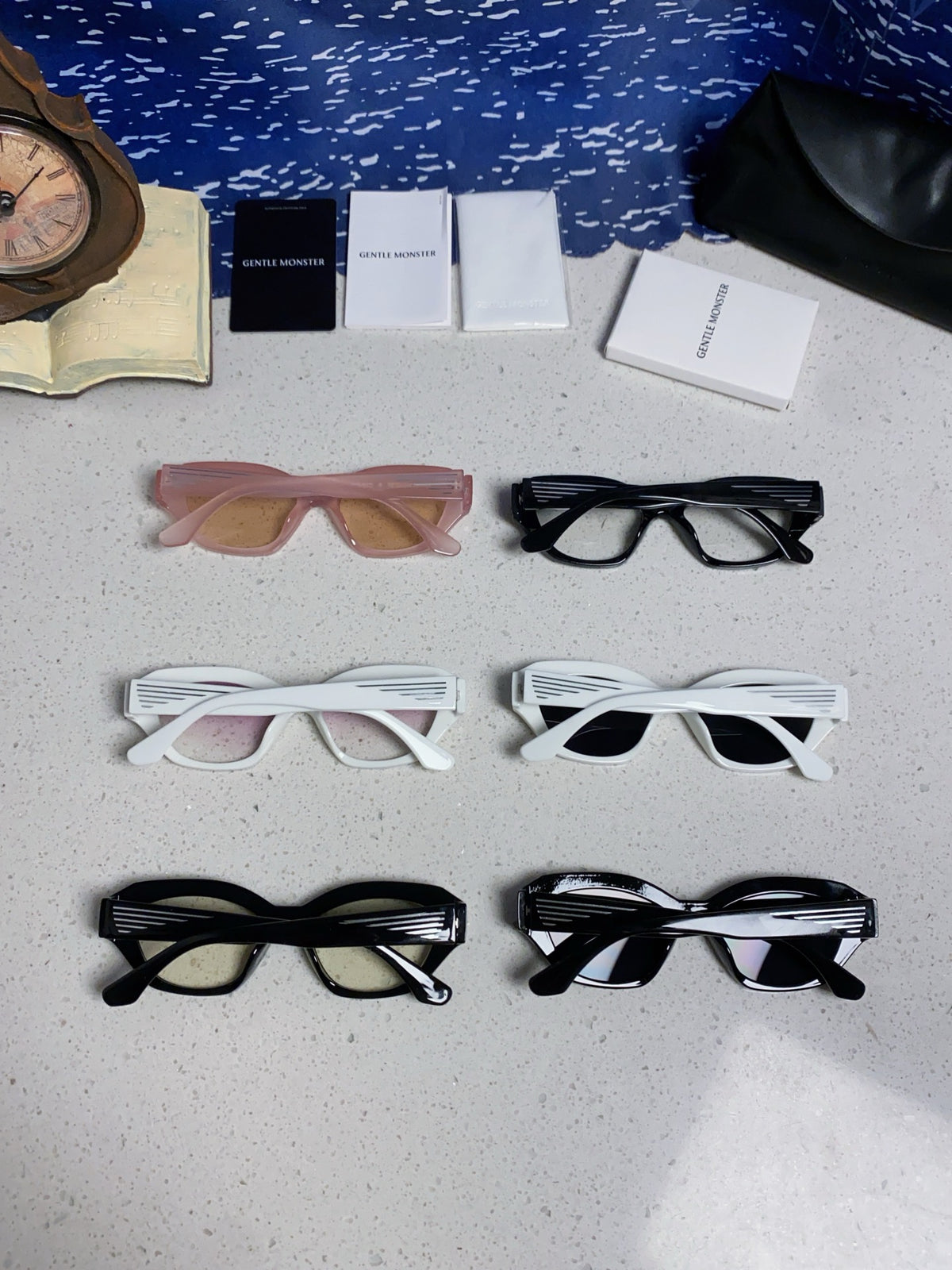 Gentle Monster Fashion Blue Lens Sunglasses for Men & Women - detail image 11