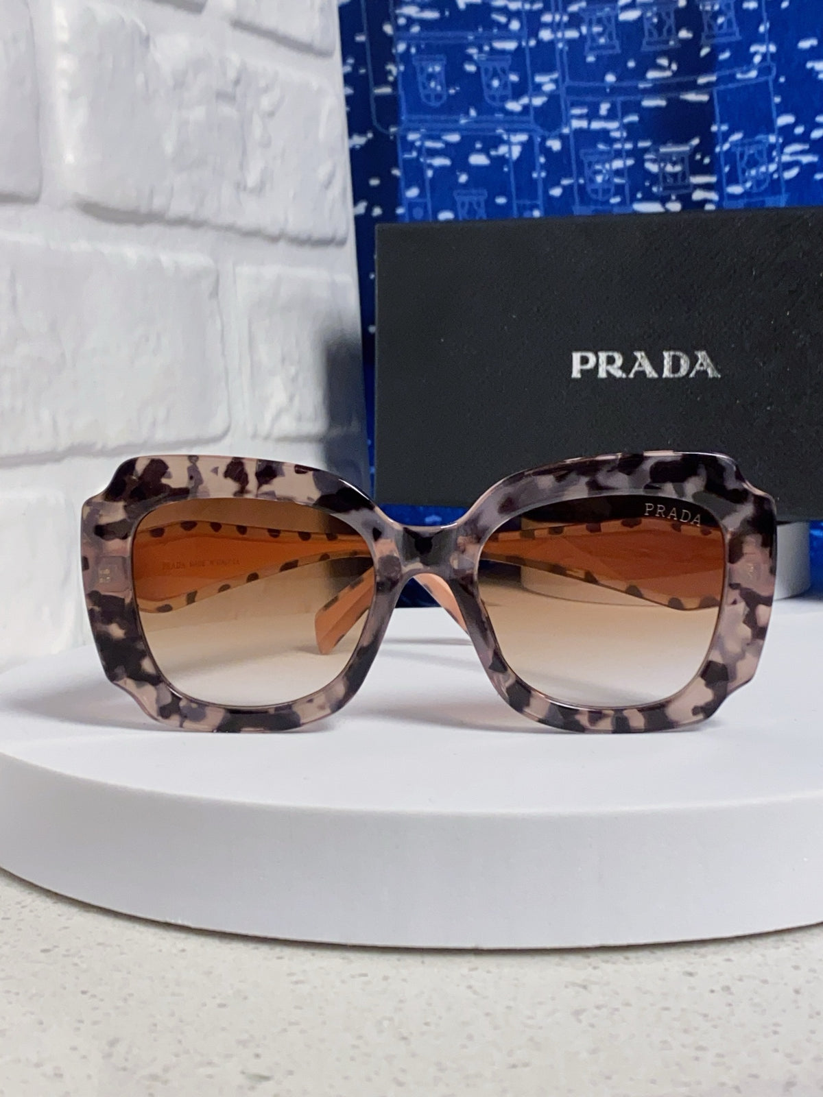 Prada 16YSF Acetate Fashion Gold Lens Sunglasses for Men & Women - detail image 2