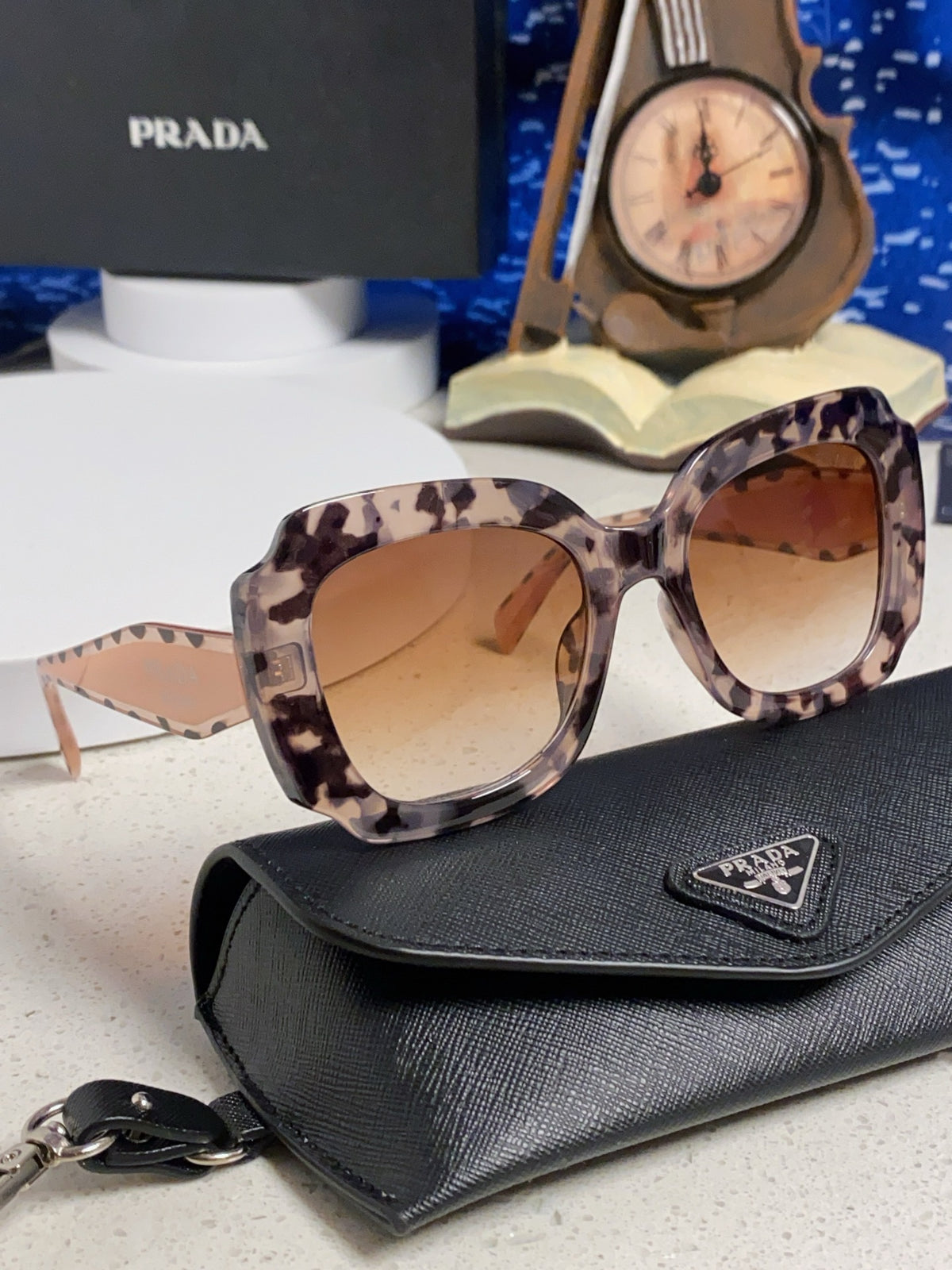 Prada 16YSF Acetate Fashion Gold Lens Sunglasses for Men & Women - 415674 - detail image 10