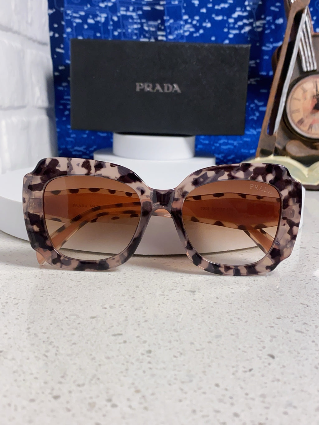 Prada 16YSF Acetate Fashion Gold Lens Sunglasses for Men & Women - 415674 - detail image 9