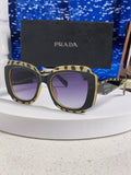 Prada 16YSF Acetate Fashion Blue Lens Sunglasses for Men & Women - 432118