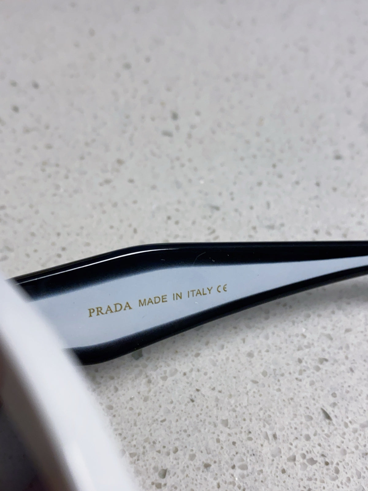 Prada 16YSF Acetate Fashion Blue Lens Sunglasses for Men & Women - detail image 8