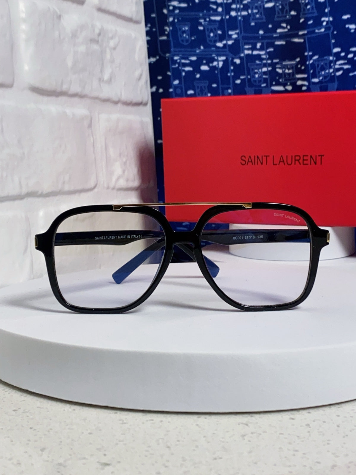 Saint Laurent SL545 Square Silver Lens Sunglasses for Men & Women - 431919 - detail image 2