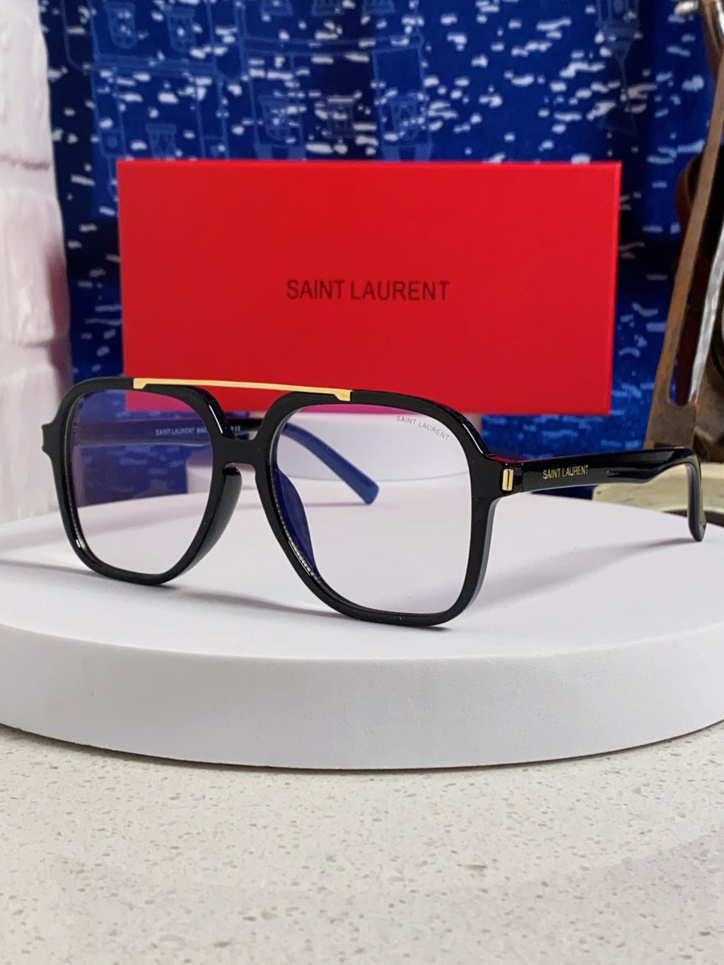 Saint Laurent SL545 Square Silver Lens Sunglasses for Men & Women - 431919