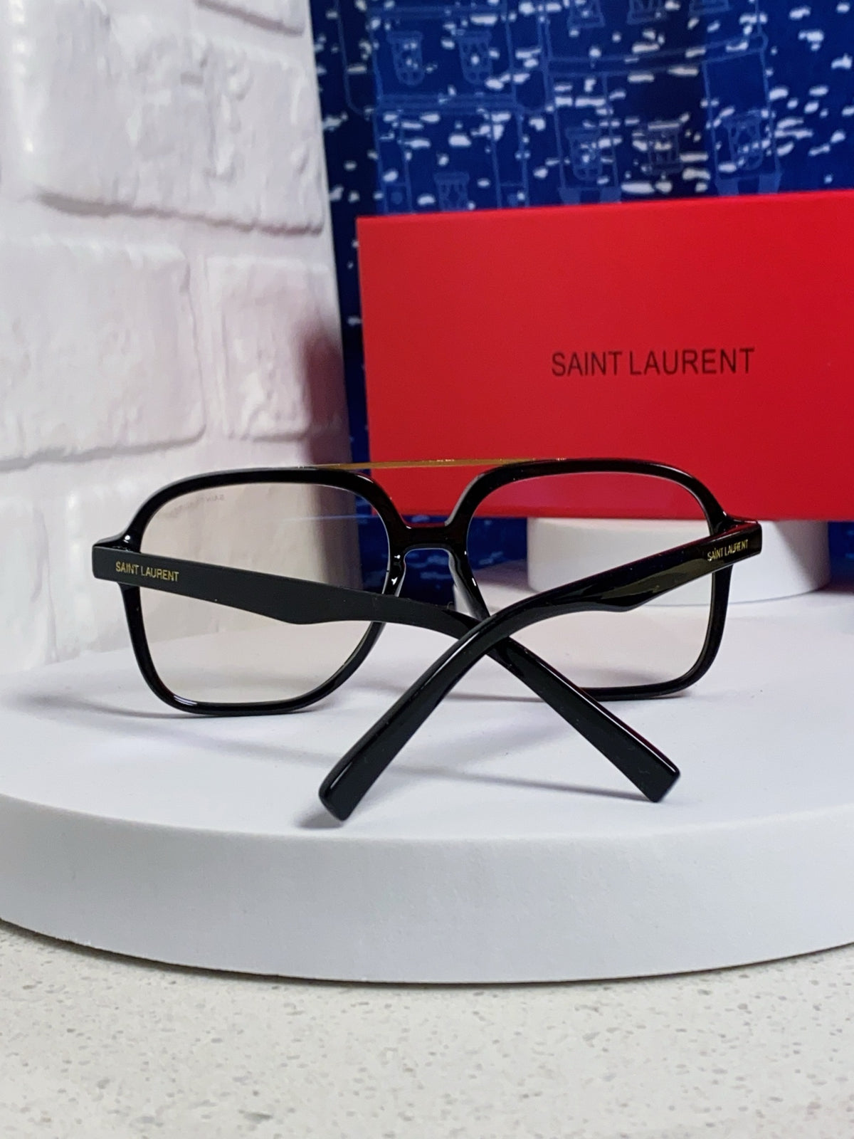 Saint Laurent SL545 Square Silver Lens Sunglasses for Men & Women - 431919 - detail image 3