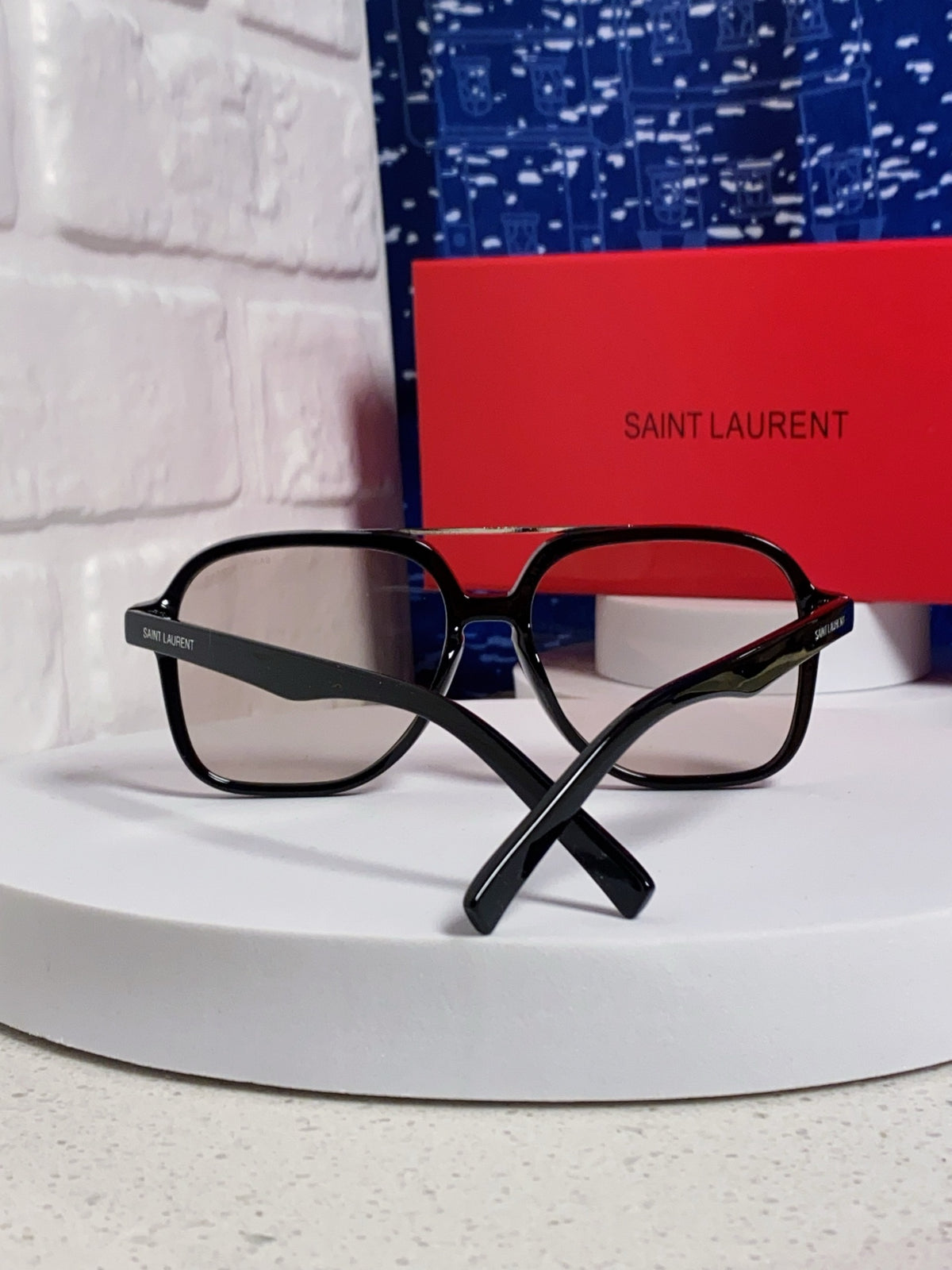 Saint Laurent SL545 Square Black Lens Sunglasses for Men & Women - 415565 - detail image 3