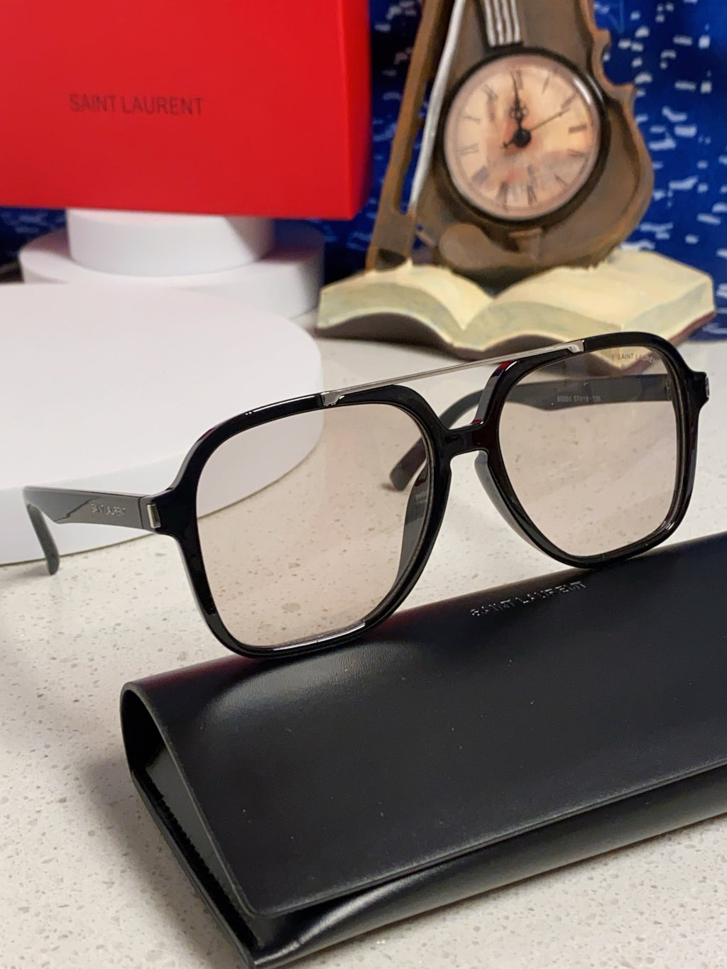 Saint Laurent SL545 Square Black Lens Sunglasses for Men & Women - 415565 - detail image 10