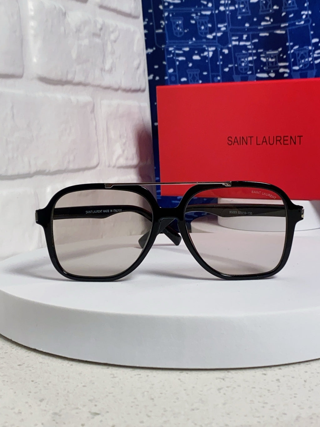 Saint Laurent SL545 Square Black Lens Sunglasses for Men & Women - 431920 - detail image 2