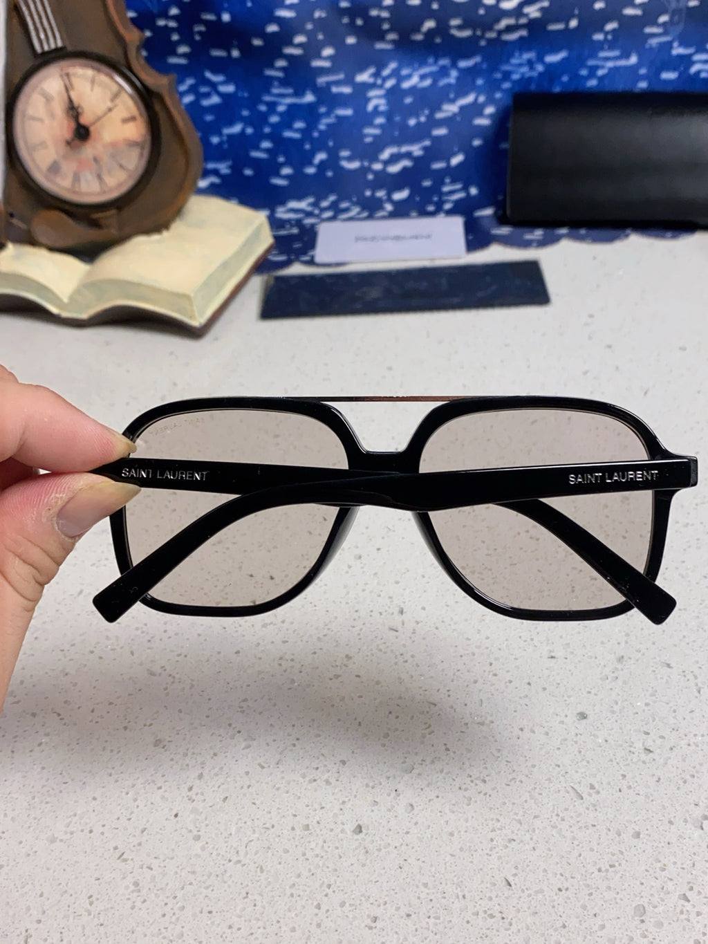 Saint Laurent SL545 Square Black Lens Sunglasses for Men & Women - 415565 - detail image 5