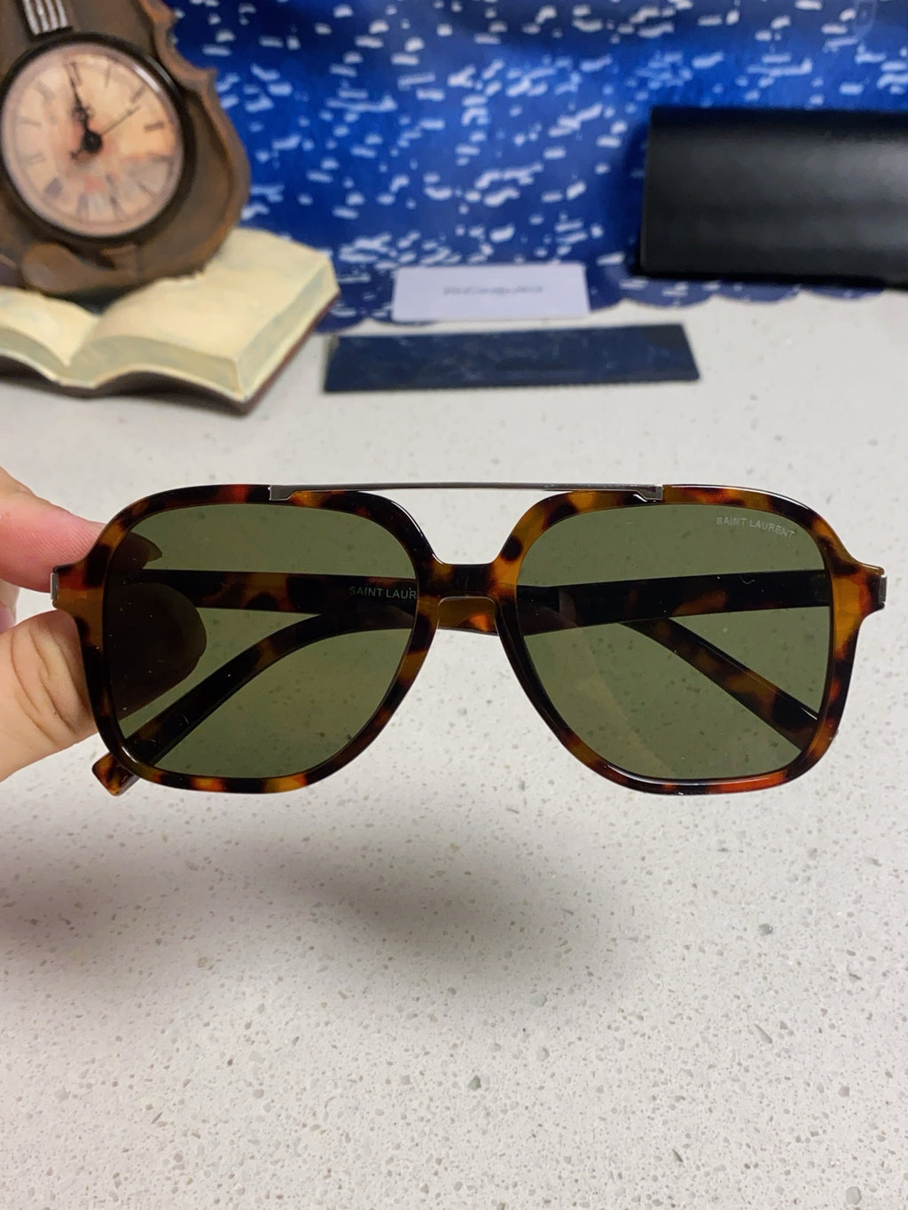 Saint Laurent SL545 Square Black Lens Sunglasses for Men & Women - 867143 - detail image 3
