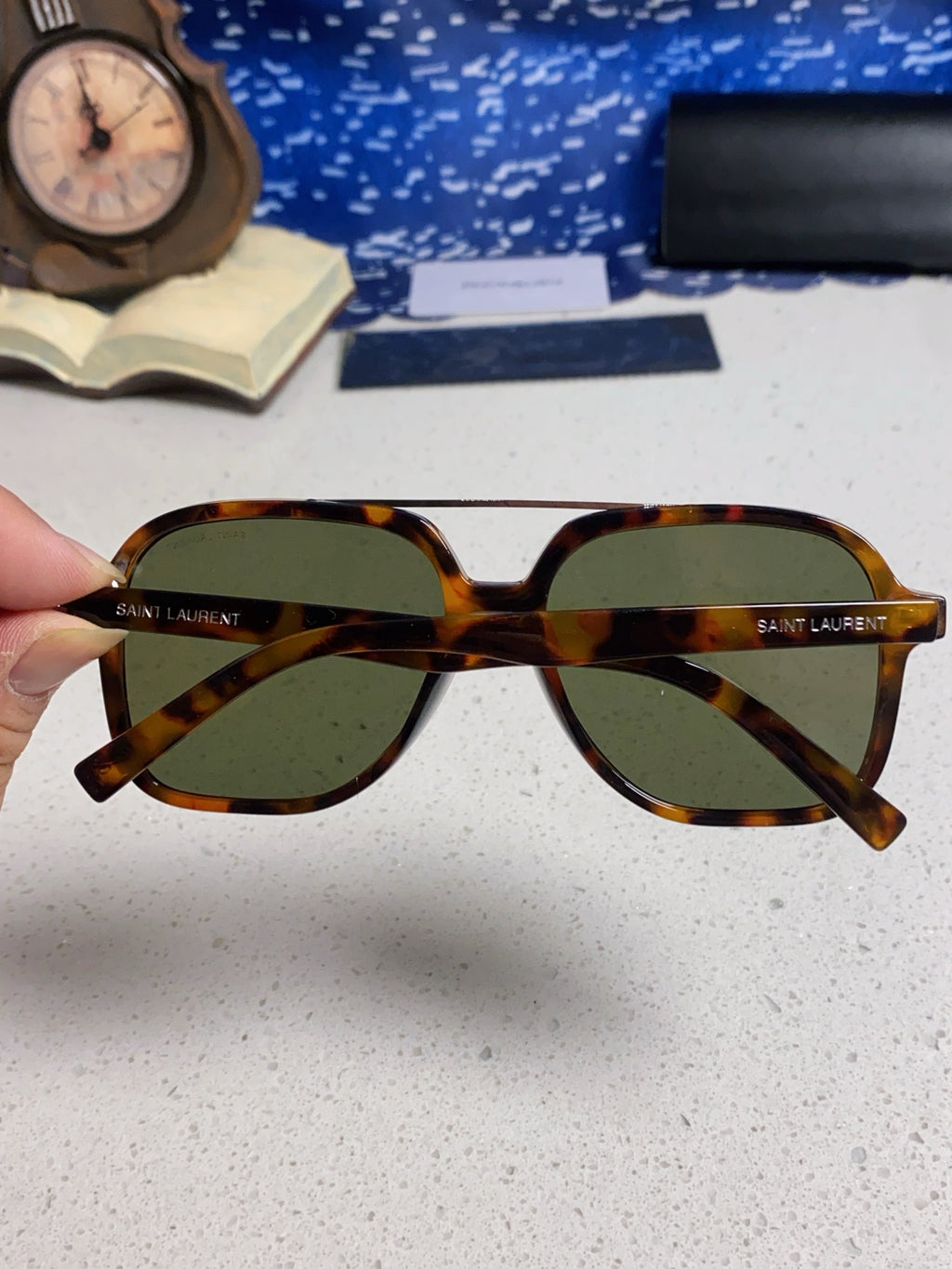 Saint Laurent SL545 Square Black Lens Sunglasses for Men & Women - 431924 - detail image 4