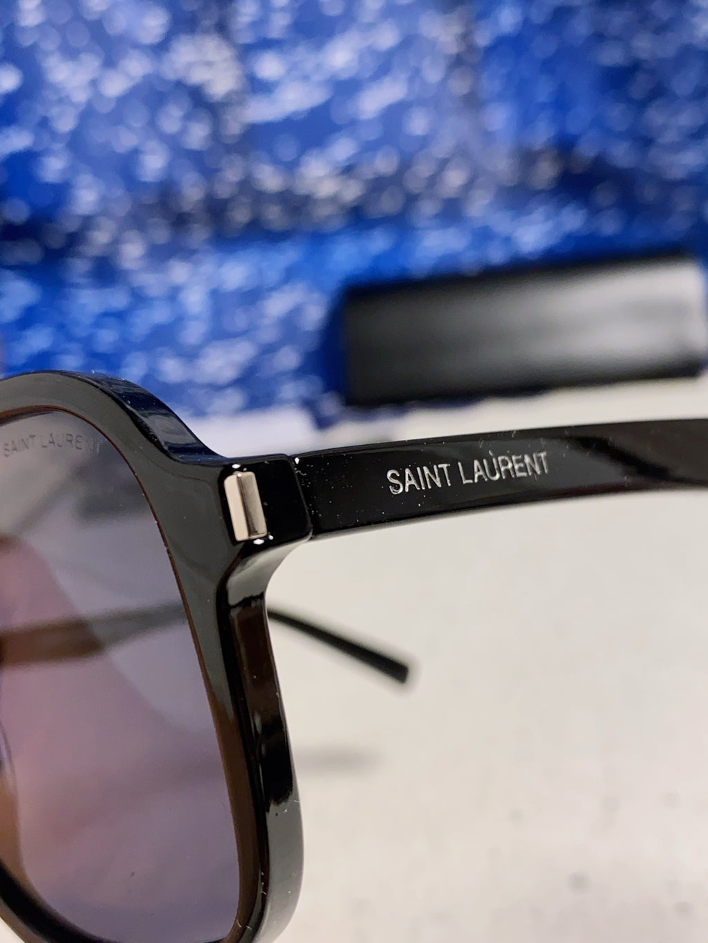 Saint Laurent SL545 Square Blue Lens Sunglasses for Men & Women - 415570 - detail image 7
