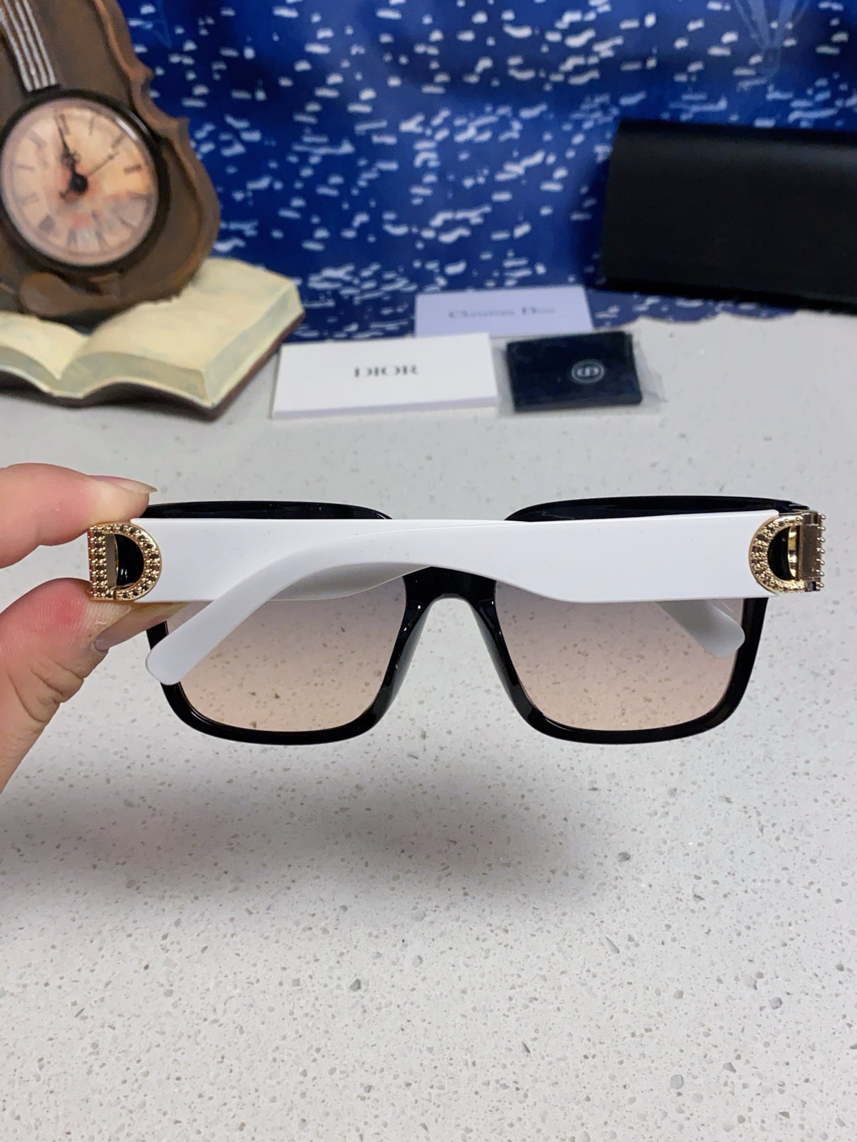 Dior Oversized Silver Lens Sunglasses for Women - 867113 - detail image 5