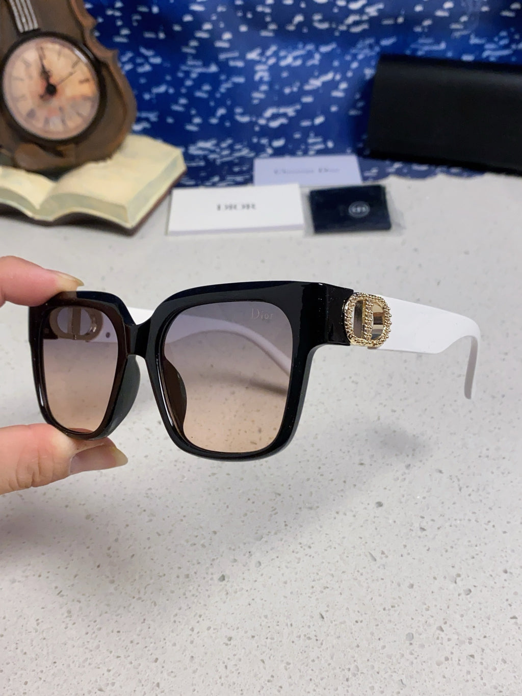 Dior Oversized Silver Lens Sunglasses for Women - 867113 - detail image 6