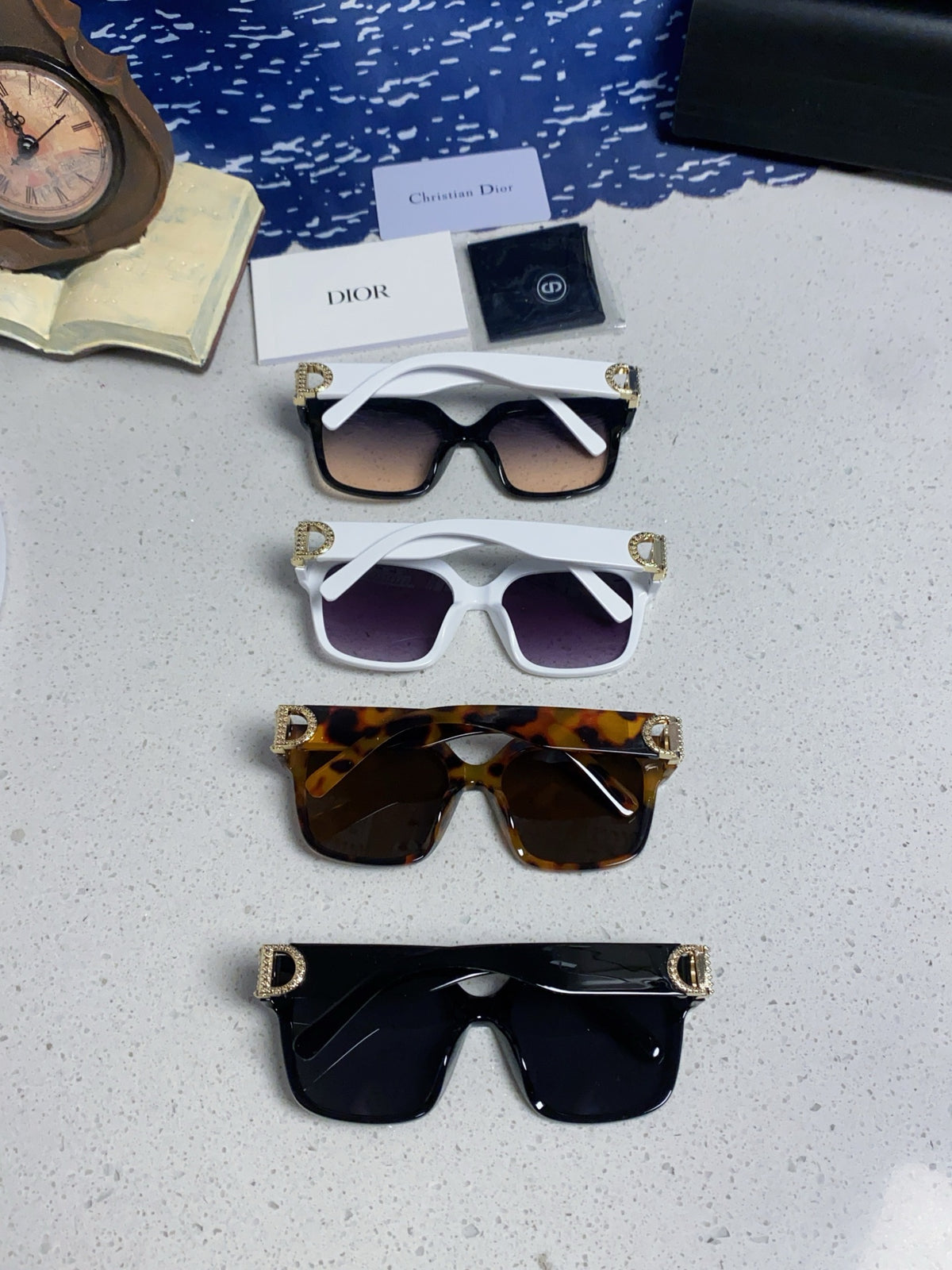 Dior Oversized Black Lens Sunglasses for Women - 867115 - detail image 11