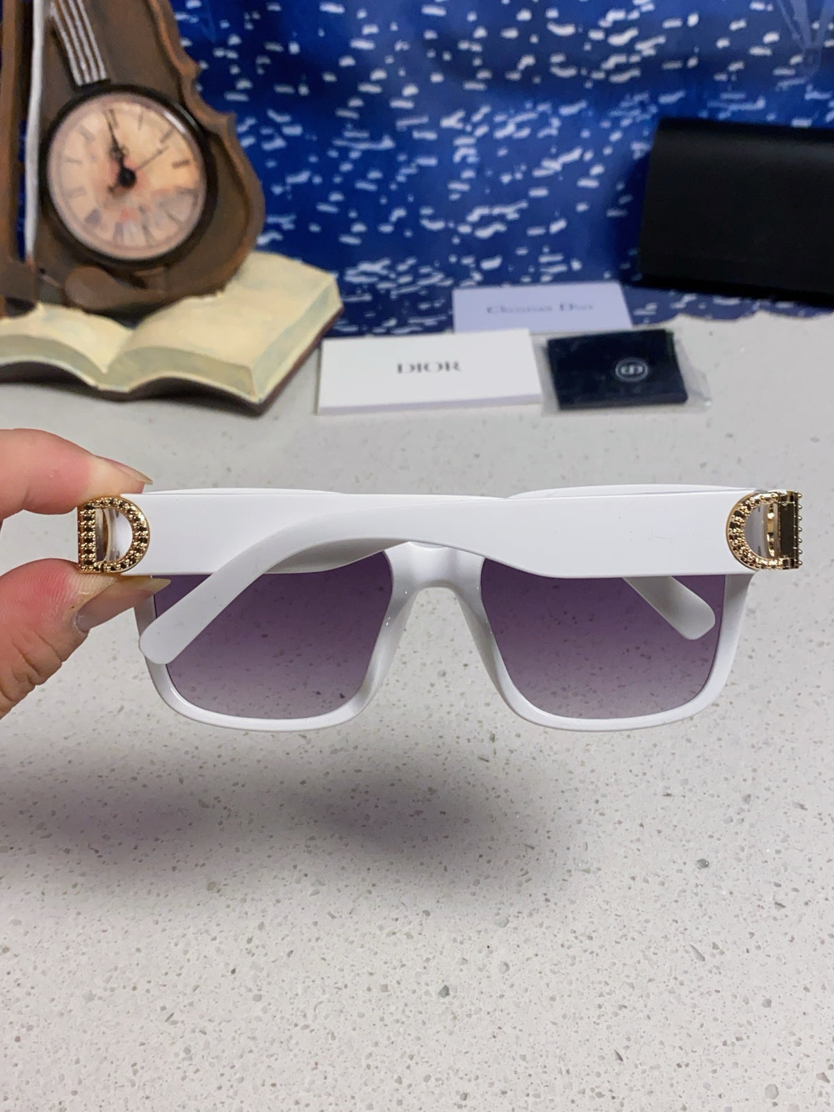 Dior Oversized Silver Lens Sunglasses for Women - 415536 - detail image 5