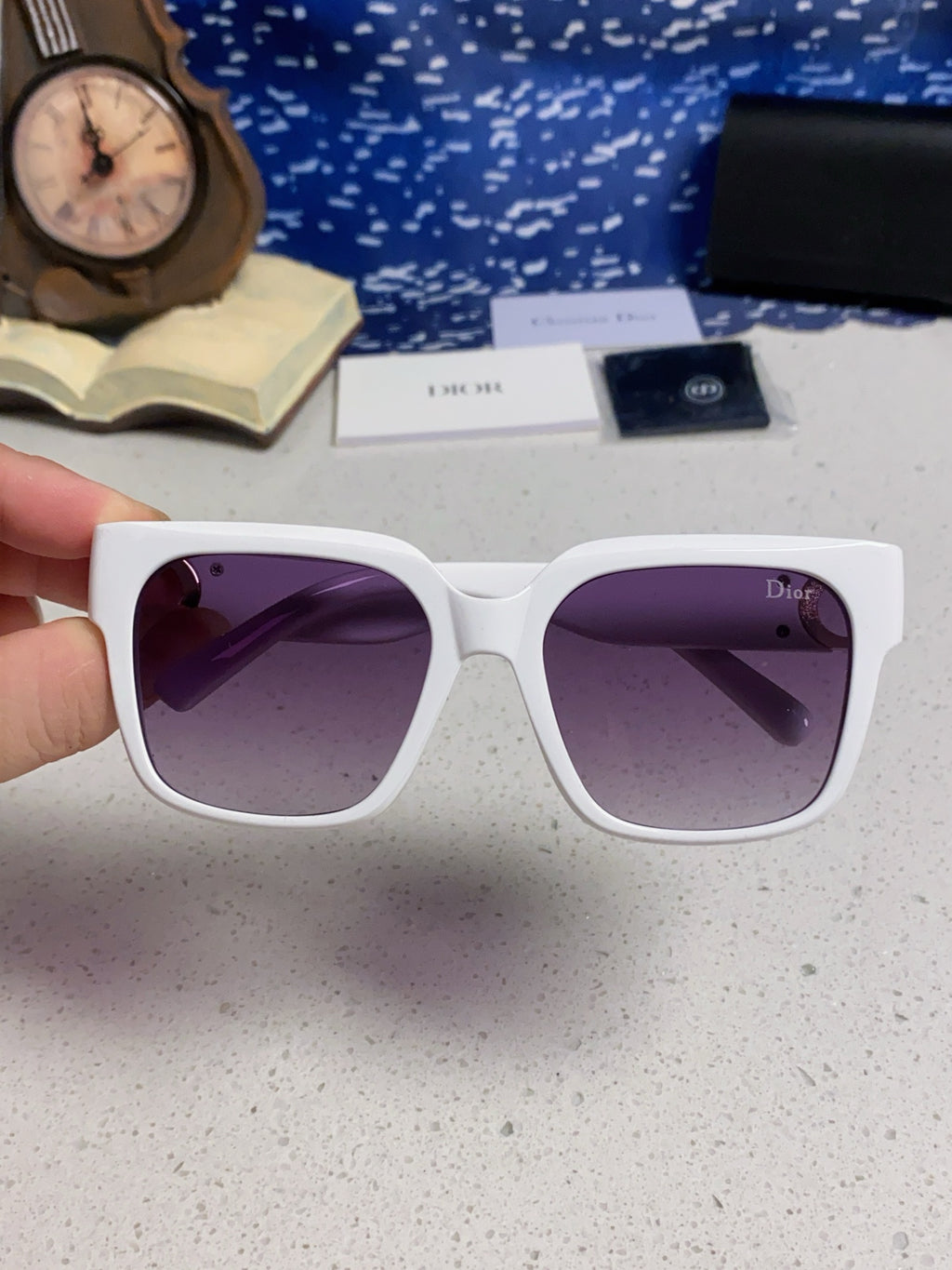 Dior Oversized Silver Lens Sunglasses for Women - 415536 - detail image 4