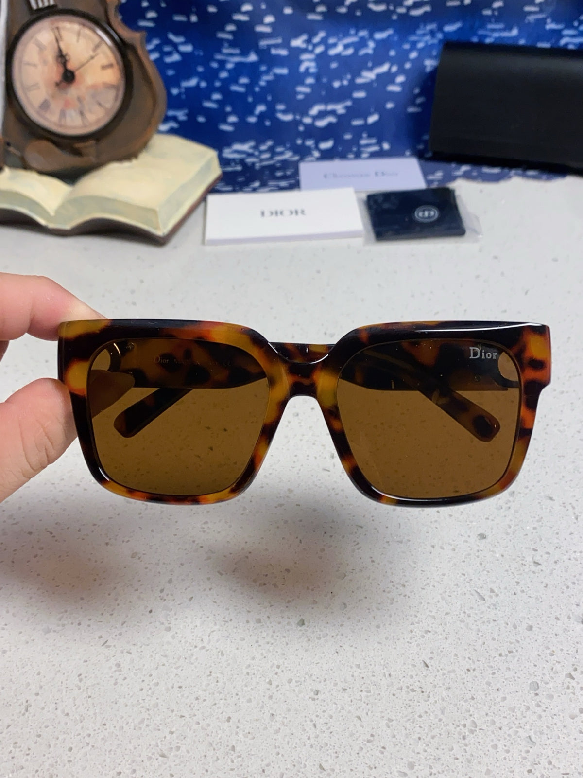 Dior Oversized Black Lens Sunglasses for Women - 431742 - detail image 4