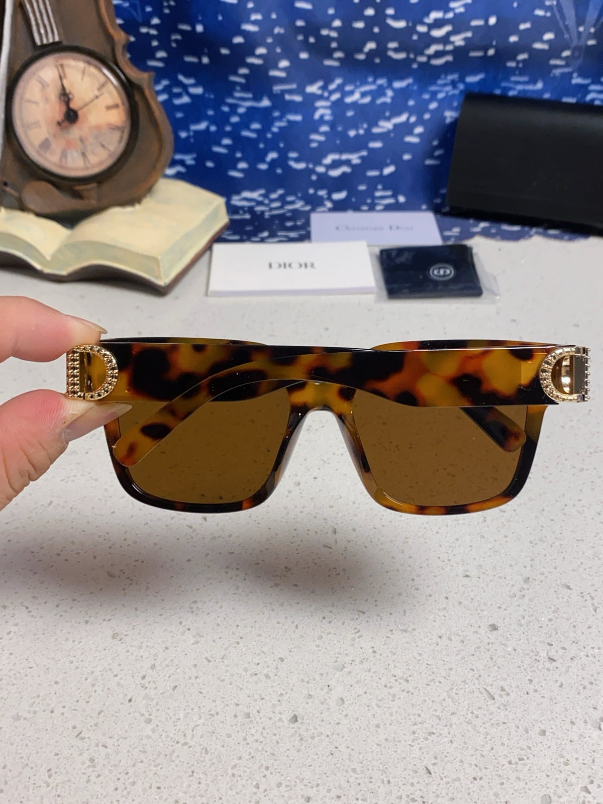 Dior Oversized Black Lens Sunglasses for Women - 431742 - detail image 5