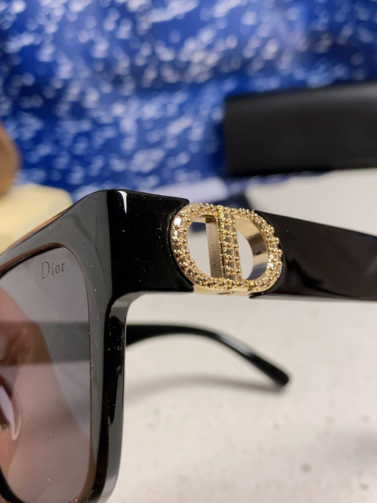 Dior Oversized Black Lens Sunglasses for Women - 415538 - detail image 7