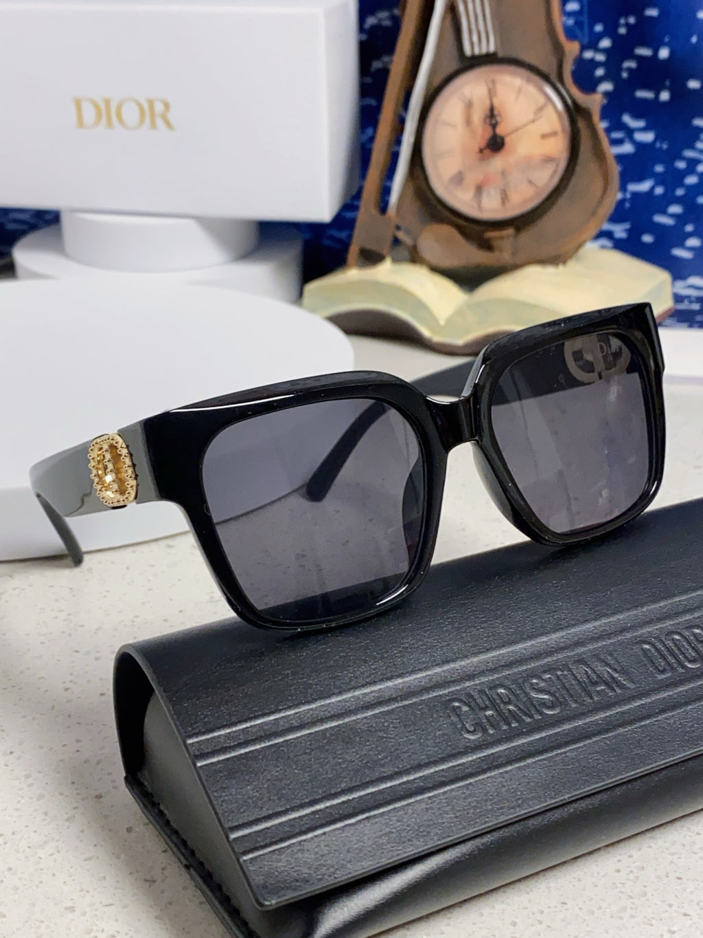 Dior Oversized Black Lens Sunglasses for Women - detail image 10