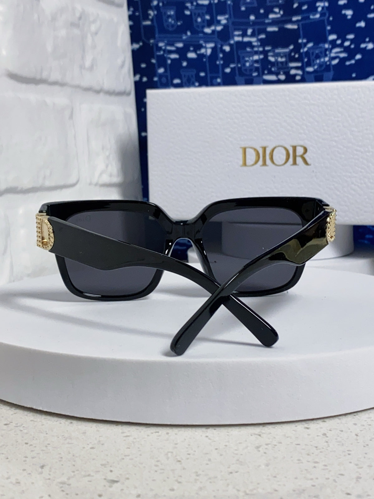 Dior Oversized Black Lens Sunglasses for Women - detail image 3