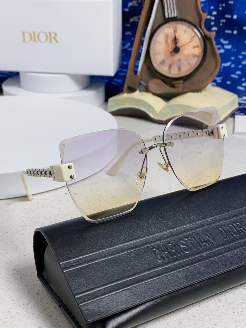 Dior Polarized Fashion Silver Lens Sunglasses for Women - 415498 - detail image 10