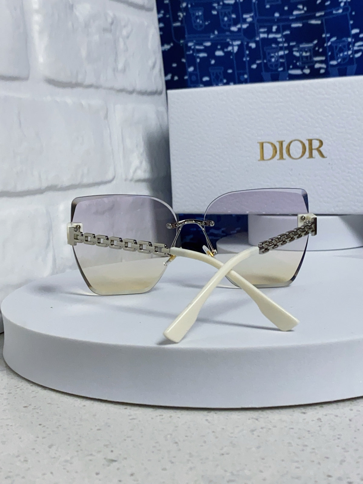 Dior Polarized Fashion Silver Lens Sunglasses for Women - 449088 - detail image 3