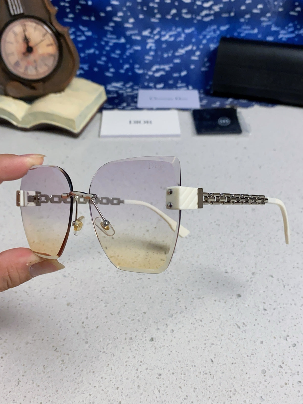 Dior Polarized Fashion Silver Lens Sunglasses for Women - 449088 - detail image 6